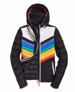 Superdry Chrome Hooded Fuji Női Kabát Színes | HBGSJ6781